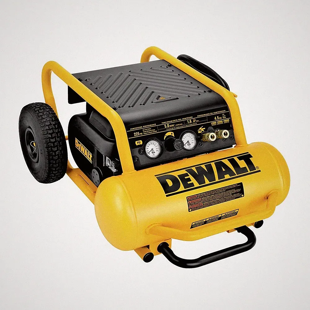 DEWALT Air Compressor, 225-PSI Max, Hand Carry with Wheels, 4-1/2 Gallon (D55...