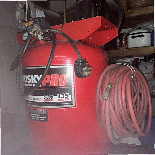 Husky Pro Cast Iron Air Compressor 10.3 SCFM 135 PSI, 60 Gallons, 5,000 hours