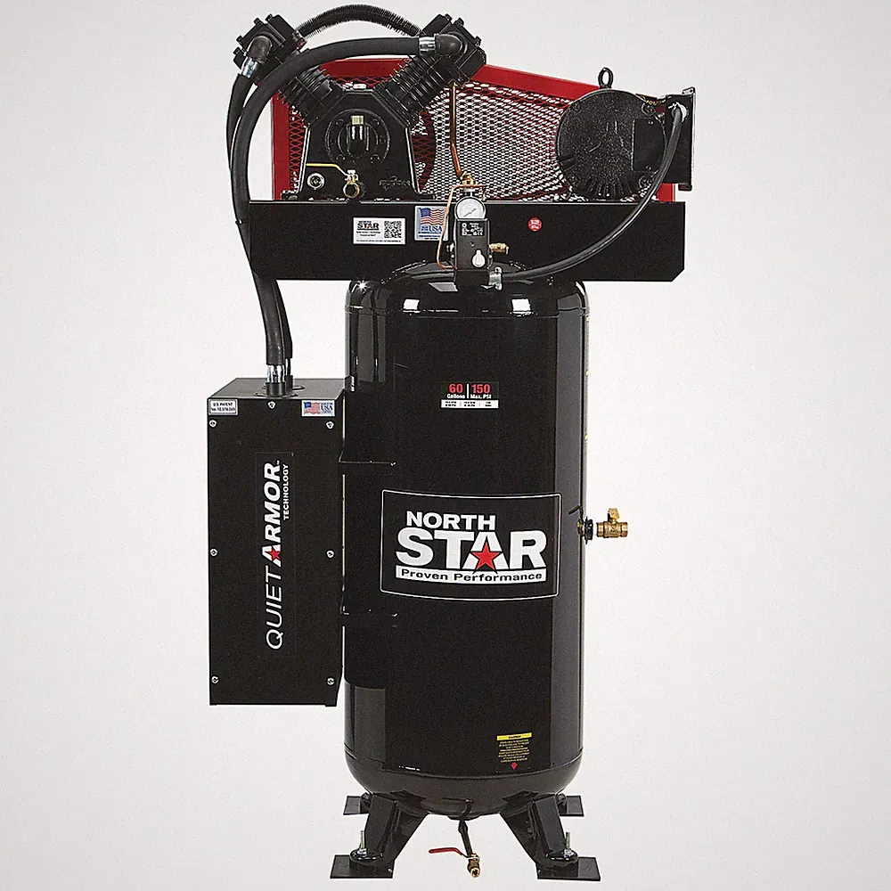 NorthStar Air Compressor with Quiet Armor, 60 Gal., 5 HP, 19 CFM @ 90 PSI, 150